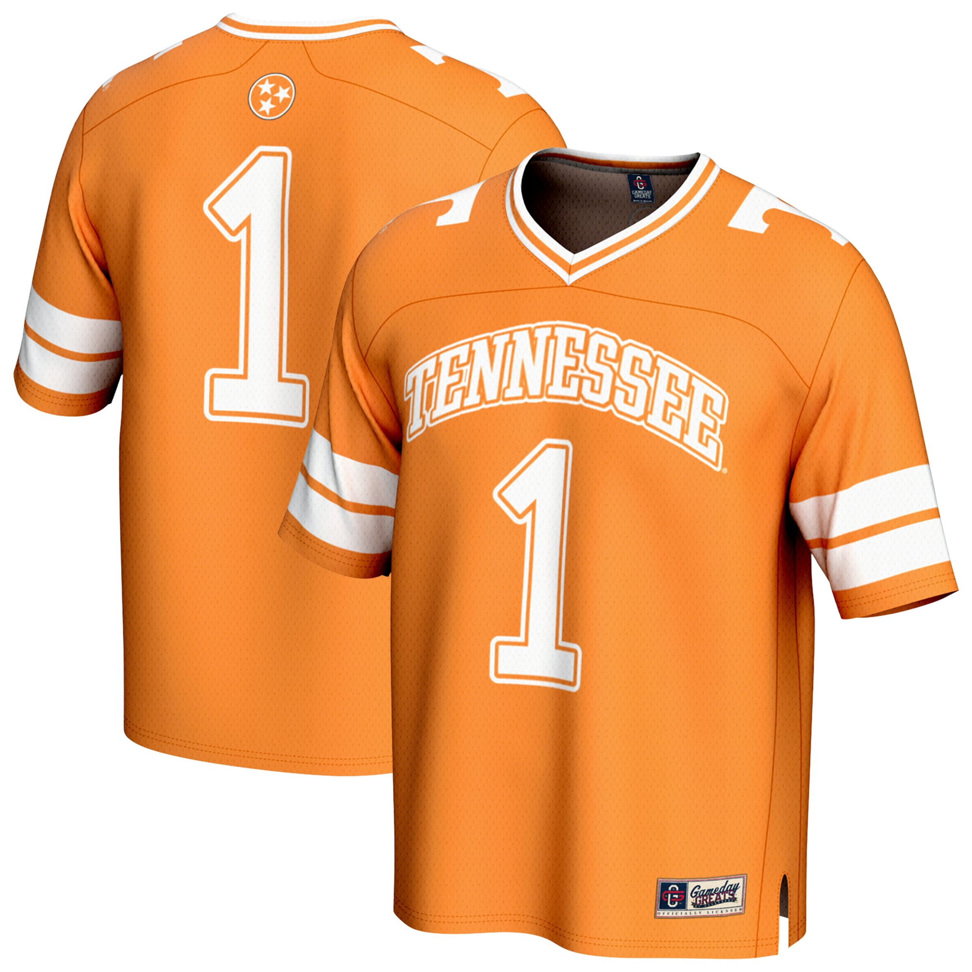 Youth #1 Tennessee Orange Tennessee Volunteers Lightweight Collegiate Football Fashion Jersey