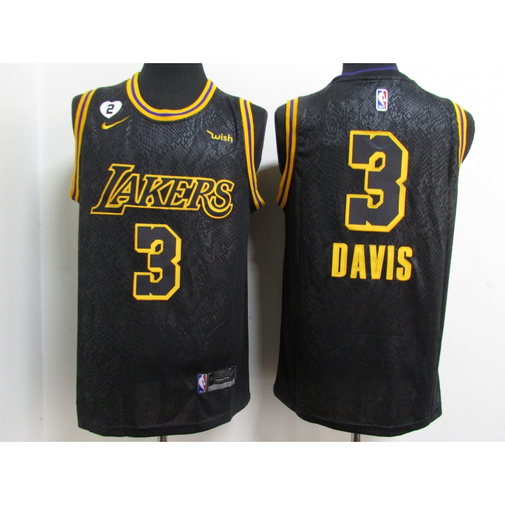 Pro Grade Los Angeles Lakers 3 Black Jersey City Edition - Basketball Fan Gear