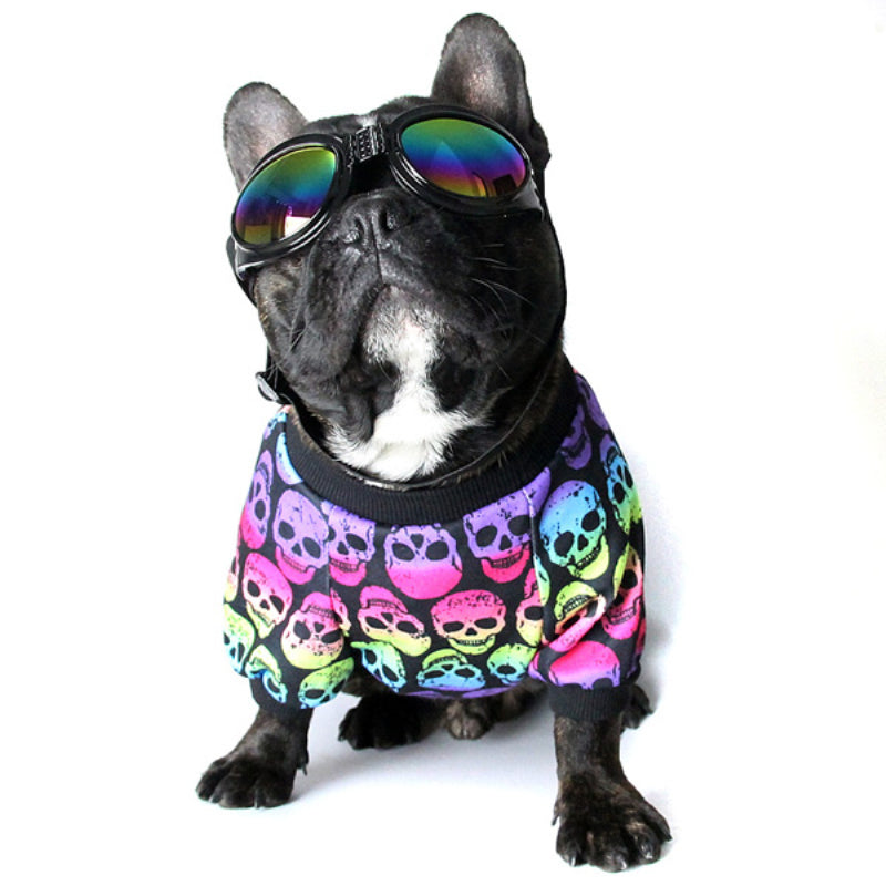 French Bulldog Skull Pattern Shirt For French Bulldog (ws80) Durable Dog Item