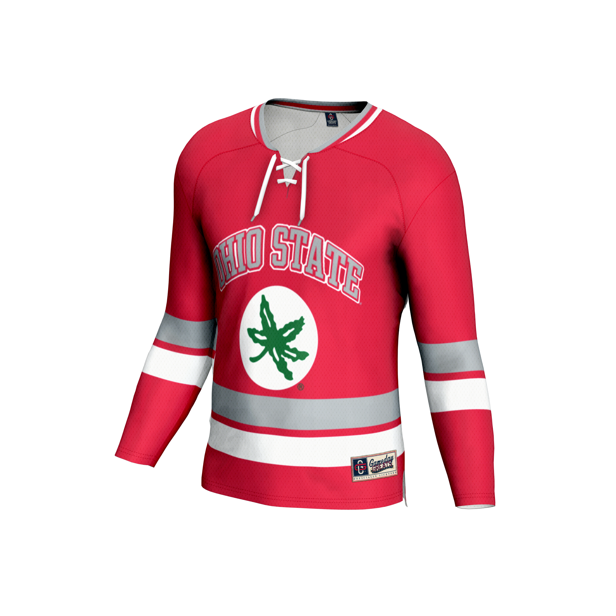 [DDG] Ohio State Buckeyes Youth Lightweight Women's Hockey Team Fashion Jersey - Scarlet