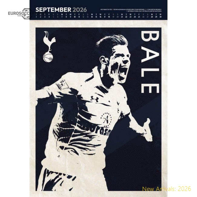 2025-2026 Premier League Tottenham Hotspur Jersey Calendar