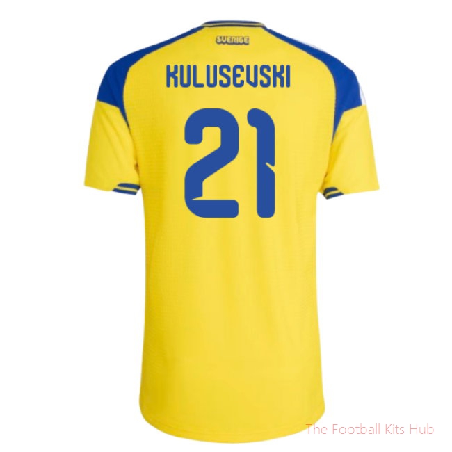 [EFS] 2026/27 Sweden Authentic Home Shirt (Kulusevski 21)