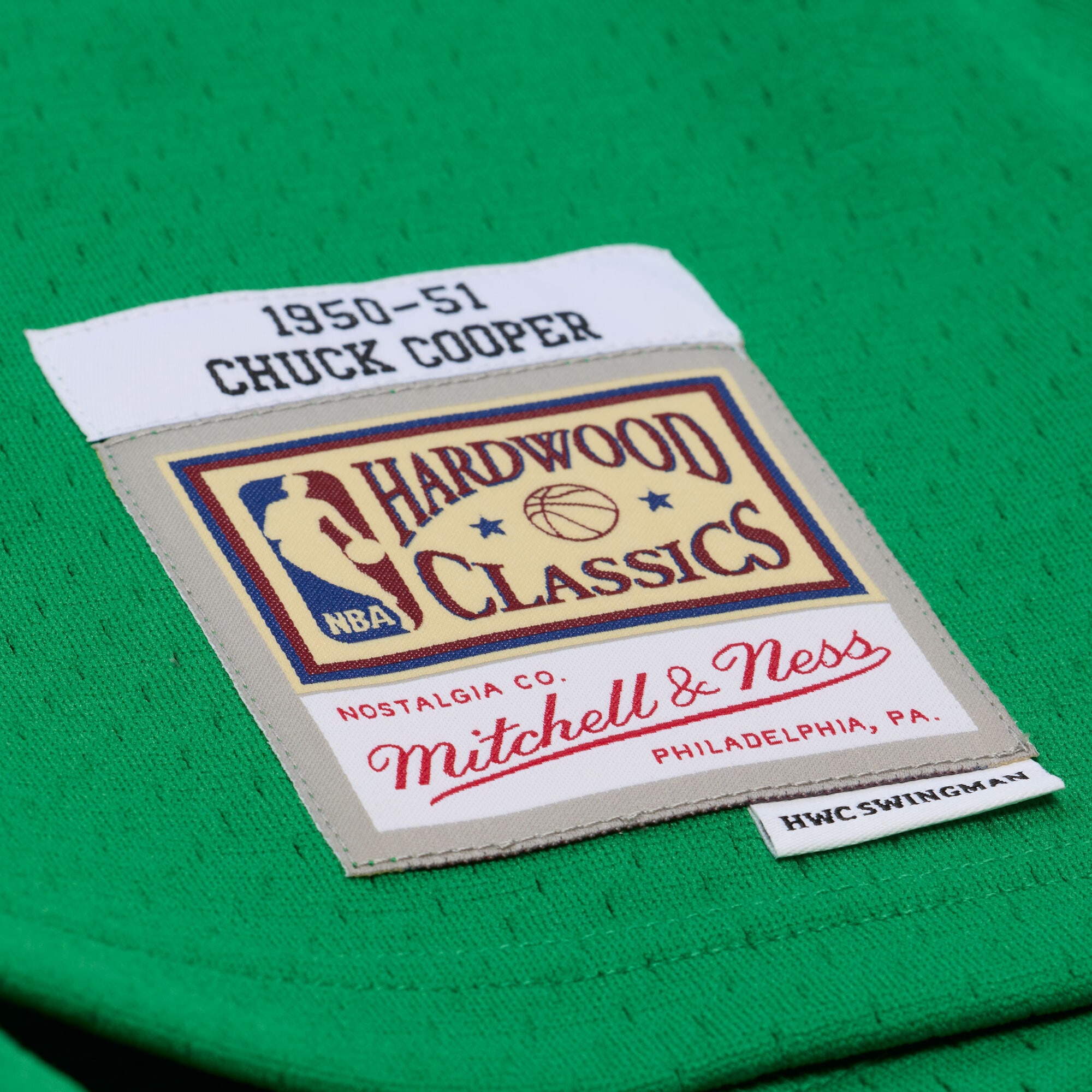 [LK] Chuck Cooper Boston Celtics 1950-51 Pioneers Swingman Jersey - Kelly Green