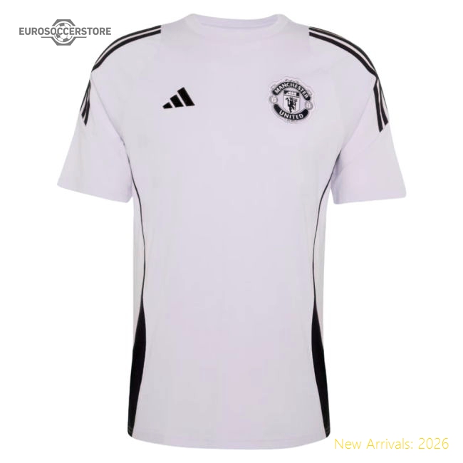 2025-2026 Man Utd Training Tee (Purple Tint) (Your Name)
