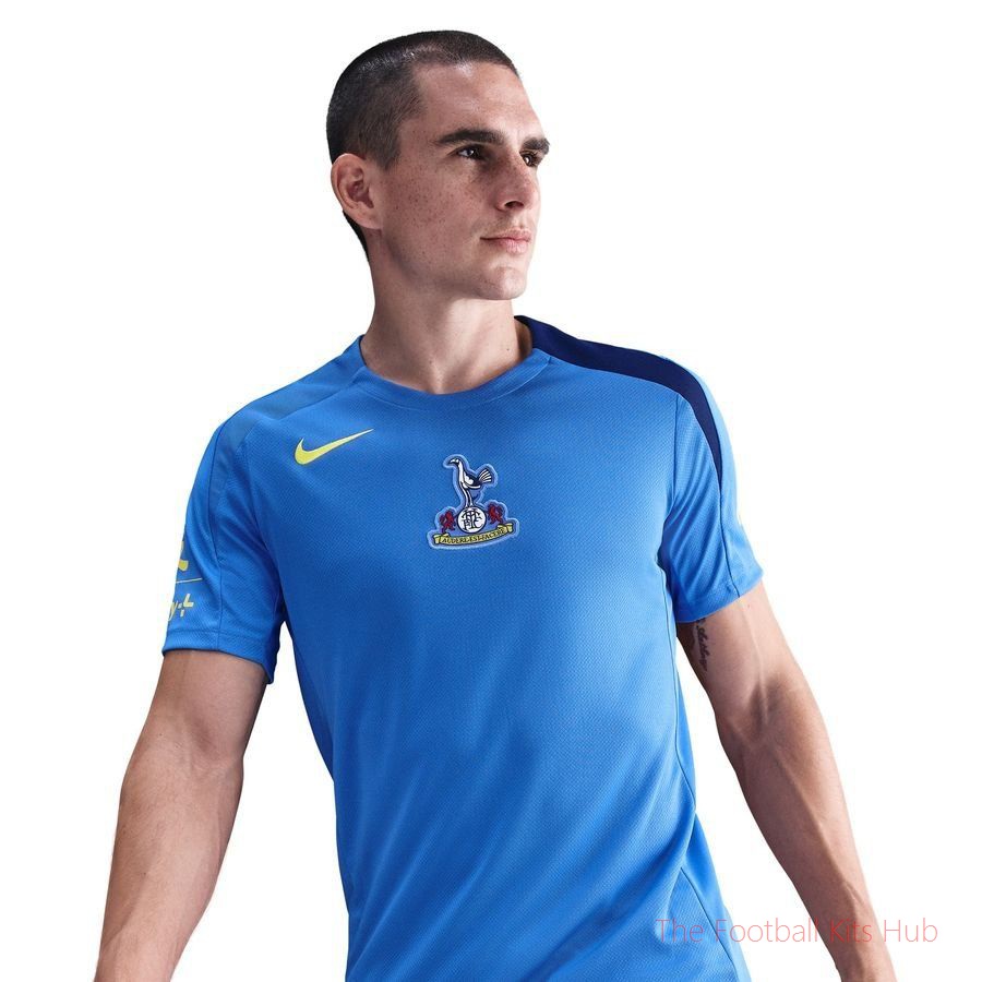 Tottenham Training T-Shirt Dri-FIT Strike 3rd - Pacific Blue/Blue Void/Dynamic Yellow
