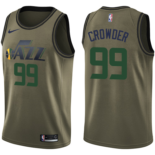 Green UTA Utah Jazz #99 Nike Replica Jersey Quality Game Day Wear
