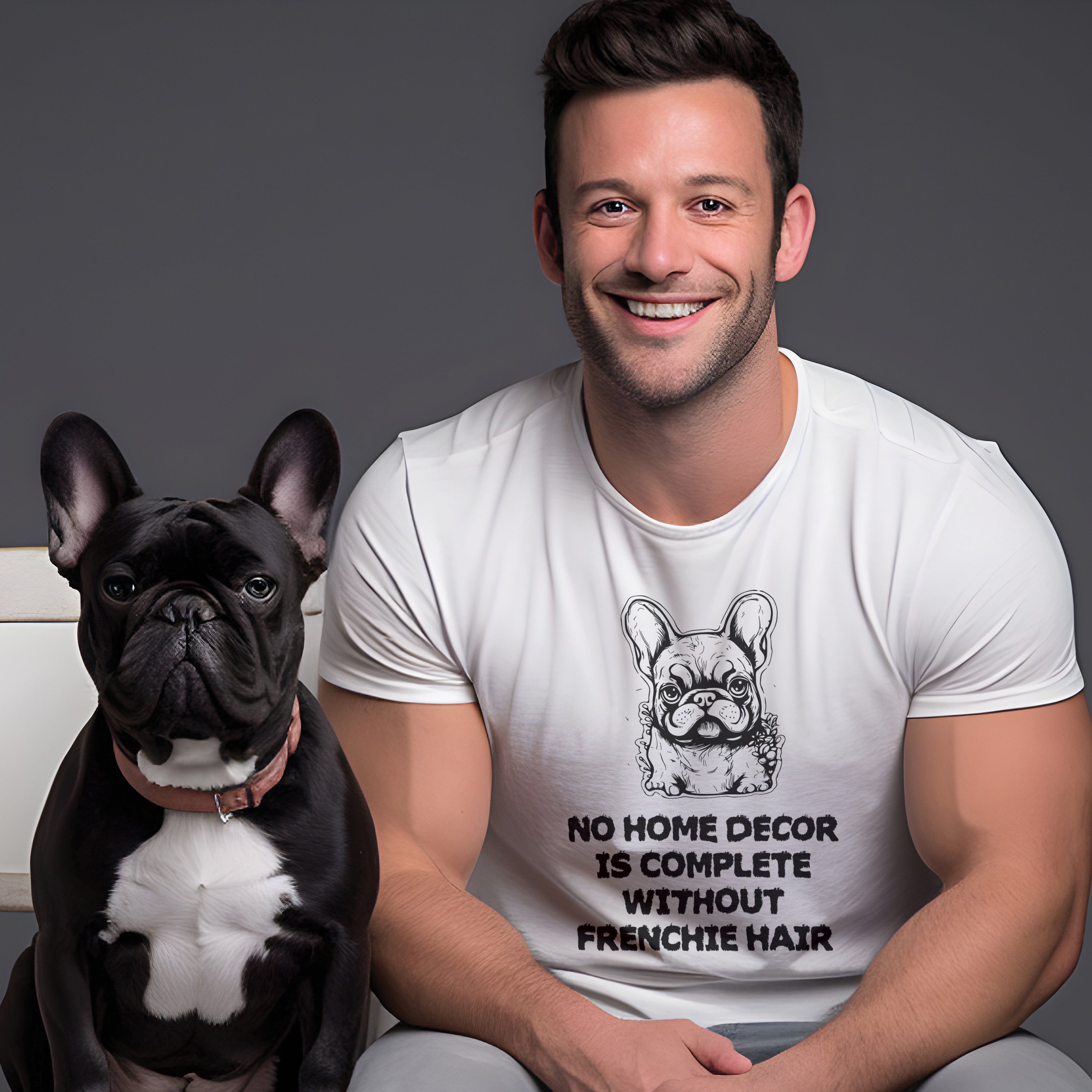 Bulldog Art - Comfy Unisex T-shirt For Frenchie Fans | Unique Design
