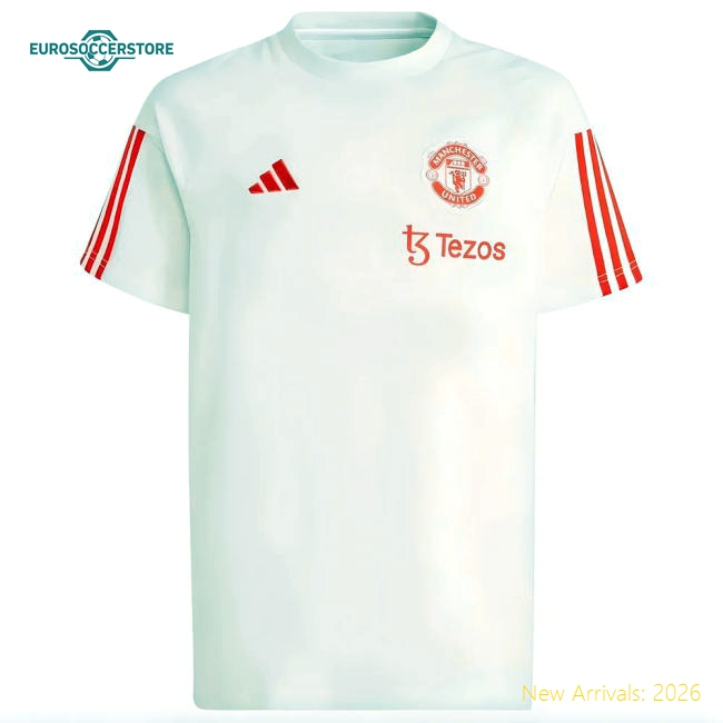 2023-2024 Man Utd Training Tee (White) - Kids