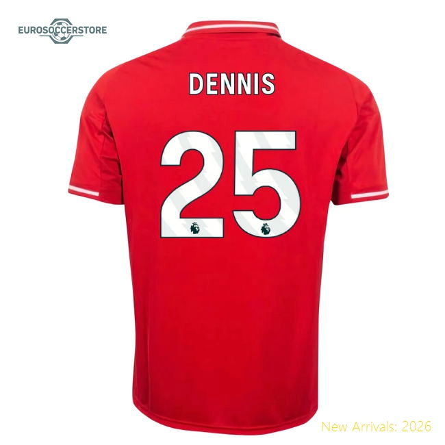 2025-2026 Nottingham Forest Home Shirt (Kids) (Dennis 25)
