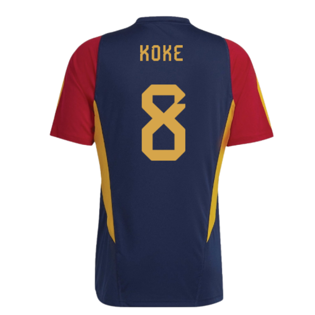 2022-2023 Spain Training Jersey (Navy) (Koke 8)