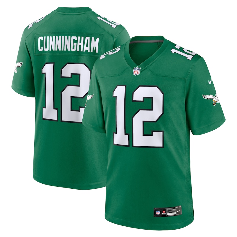 None Randall Cunningham PHI Eagles Championship Official Jersey