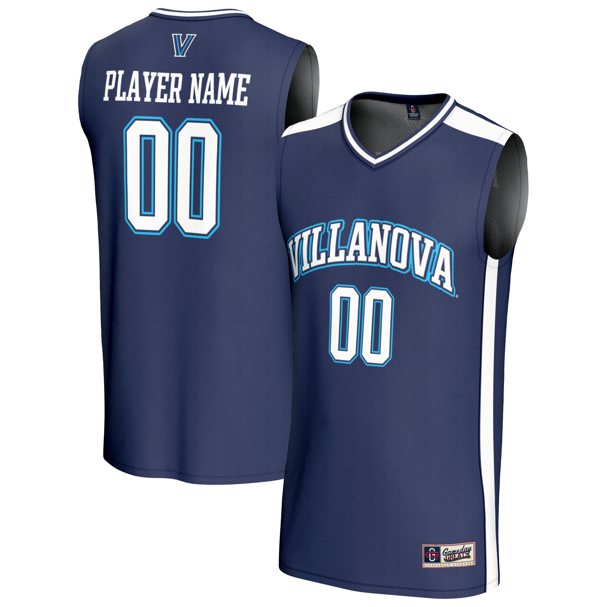 Villanova Wildcats GameDay Greats Unisex Lightweight Collegiate Women's Basketball NIL Pick-A-Player Fashion Jersey - Navy