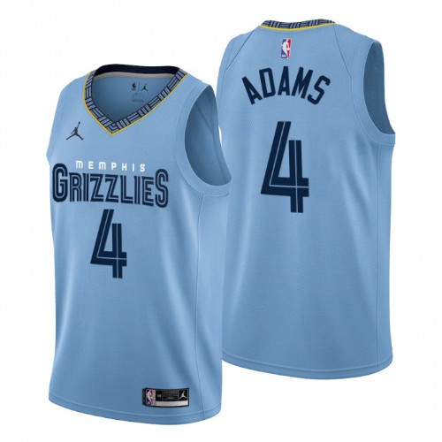 Nike Memphis Grizzlies #4 Steven Adams Mens 2022-23 Statement Edition NBA Jersey ¨C Blue Mens