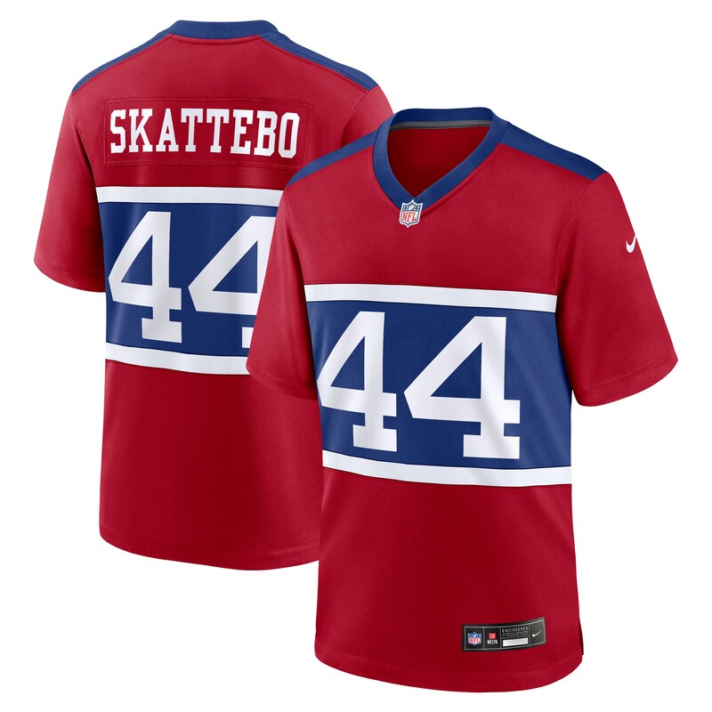 None Cam Skattebo NY Giants Timeless Genuine Jersey Game Day Wear