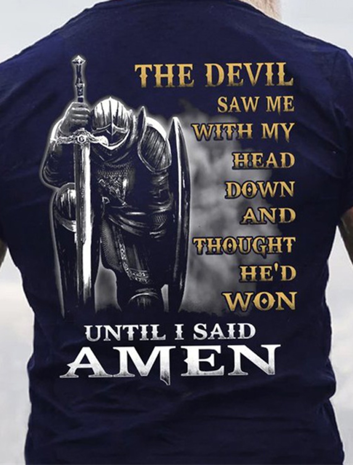 Men's Templar Cross Letter T Shirt Graphic Tee Christian Shirts Short