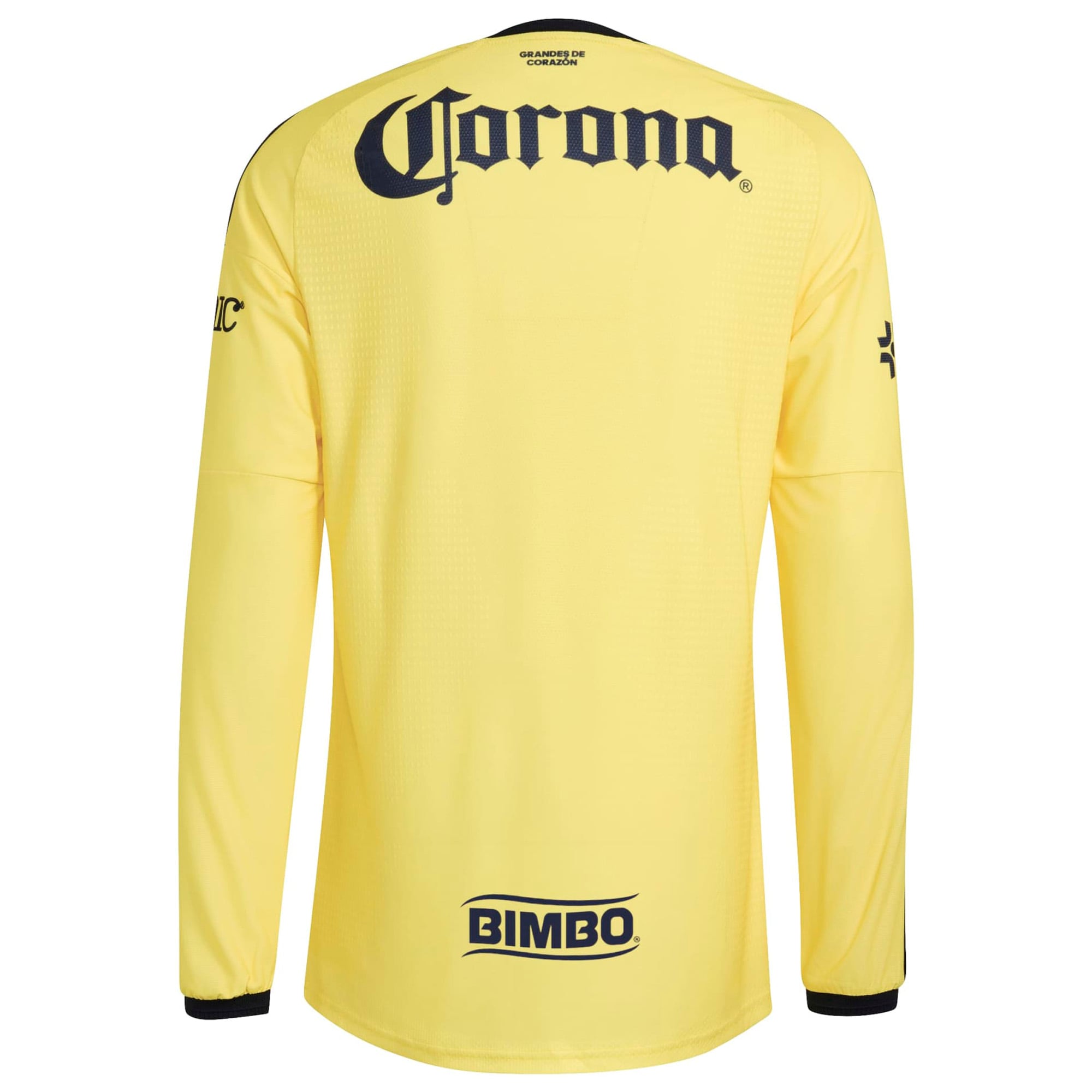 [SJH] Club America 2026/27 Home On-Field Authentic Long Sleeve Jersey - Yellow