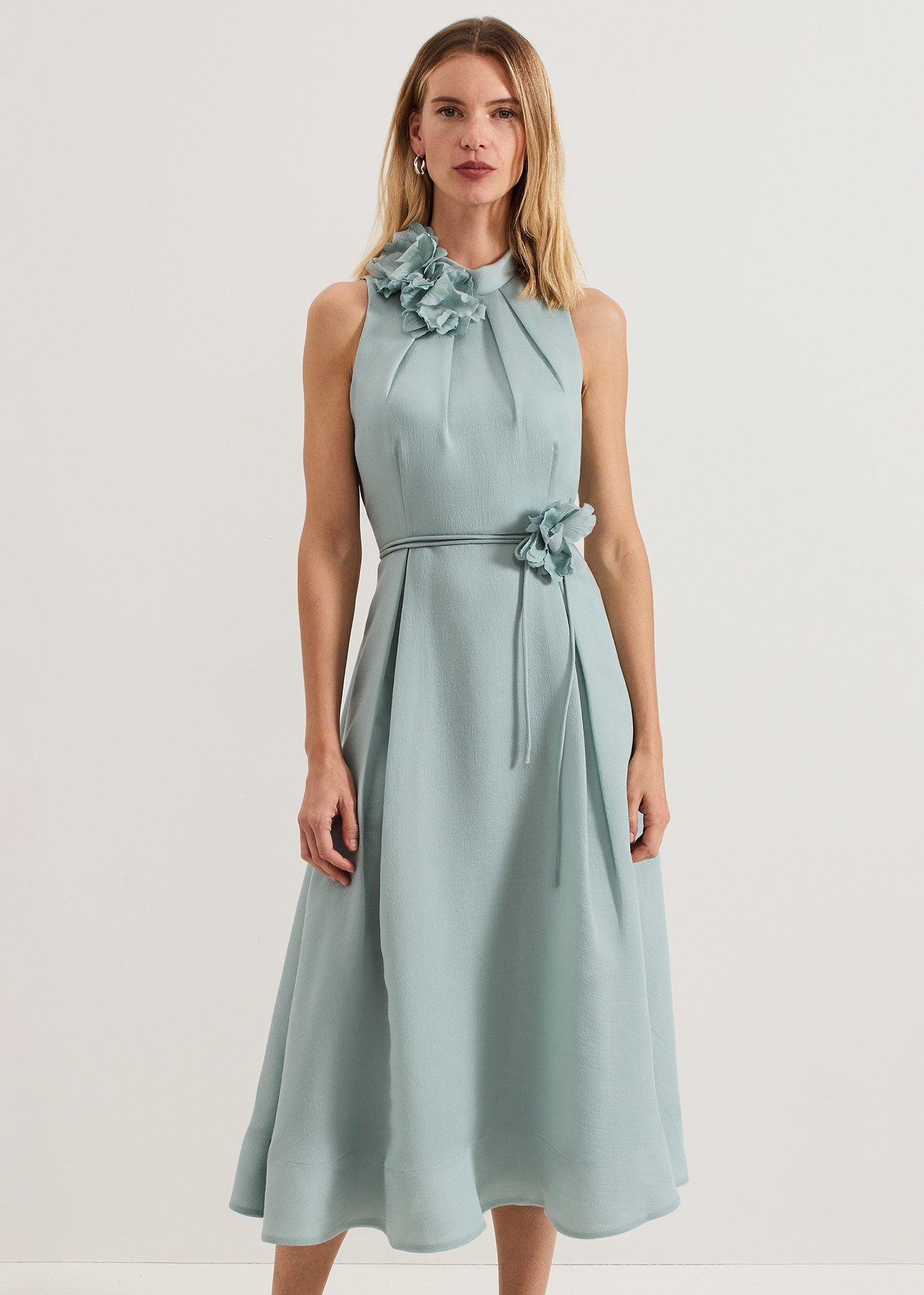 Senita Floral Detail Midi Dress