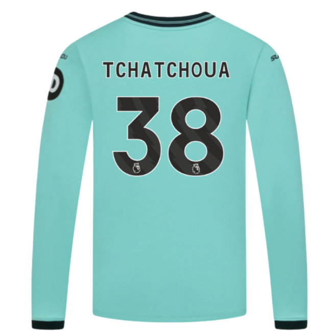 2025-2026 Wolves Long Sleeve Away Top (Kids) (Tchatchoua 38)
