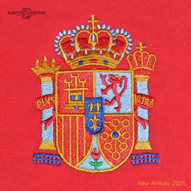 Spain 1982 World Cup Kids Red Retro Football Shirt