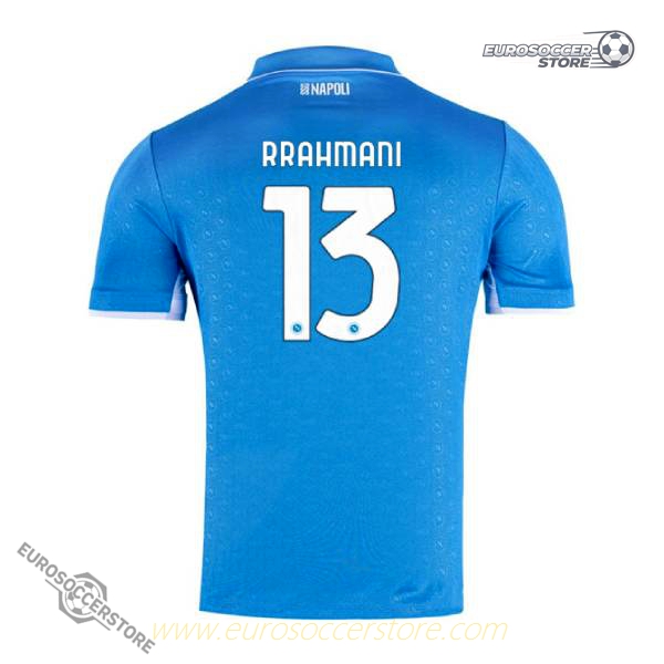 Napoli's 24-25 Home Jersey featuring Rrahmani with the number 13