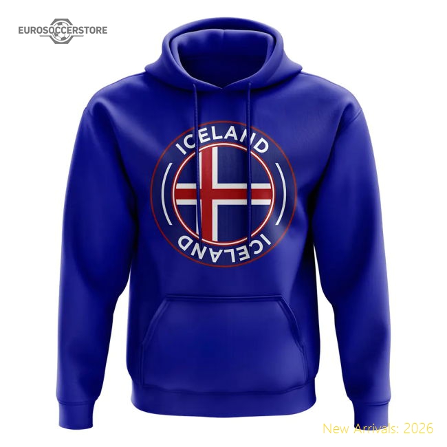 Iceland Football Badge Hoodie (Royal)