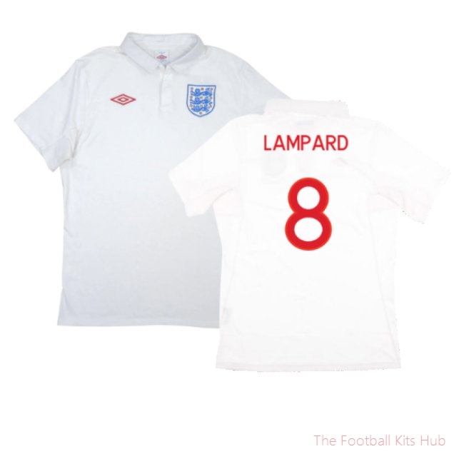 England 2010-11 Home Shirt (XL) (Good) (Lampard 8)