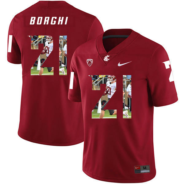 Men's None Red 2024 home jersey Max Borghi #21 durabl Jersey