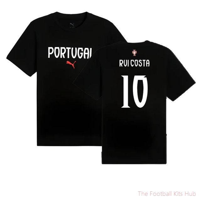 2025-2026 Portugal ftblNRGY Tee (Black) (Rui Costa 10)