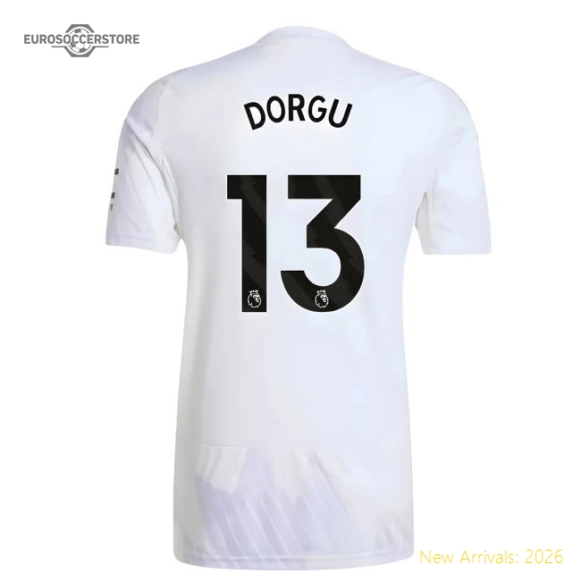 Outstanding 2025-2026 Man Utd Away Shirt (dorgu 13) - Match Day Jersey