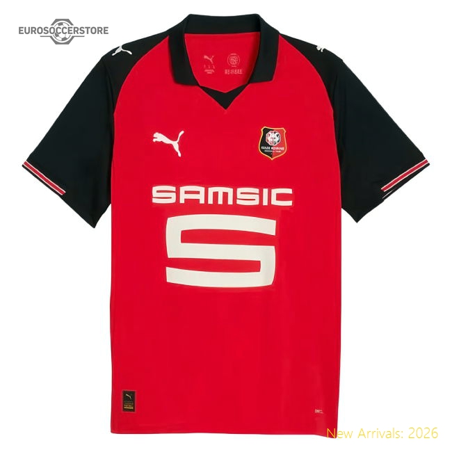 Trending 2025-2026 Stade Rennais Home Shirt (Olaigbe 19)