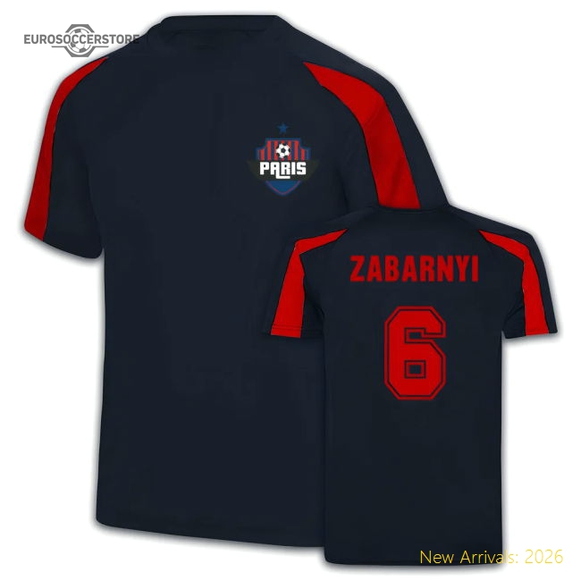 Supporter Popular Zabarnyi Psg Sports Training Jersey (Black)