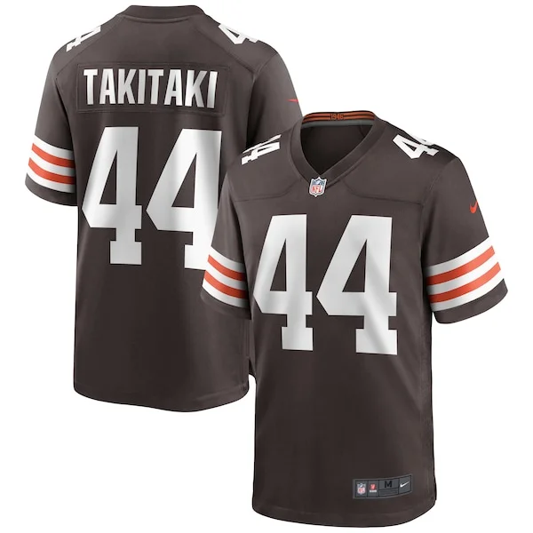 None Sione Takitaki Game Jersey - Brown | NFL Player Jersey | NFL Foot