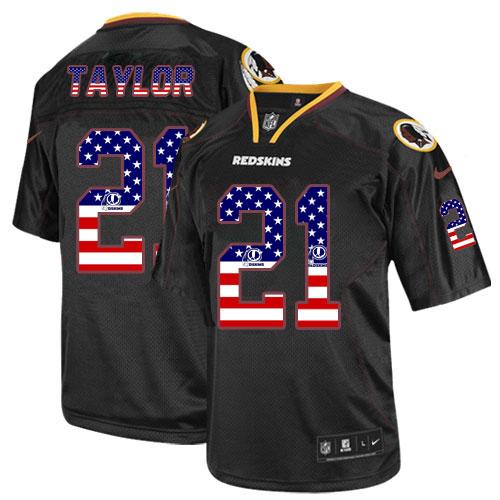 NFL W R Redskins Sean Taylor #21 Red Elite Game Jersey - Premium