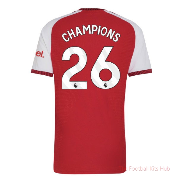 Arsenal 2026-2027 Home Shirt Player Issue Champions #26 Football Kit