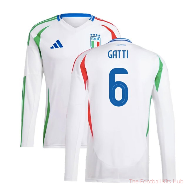 2024-2025 Italy Long Sleeve Away Shirt (GATTI 6)