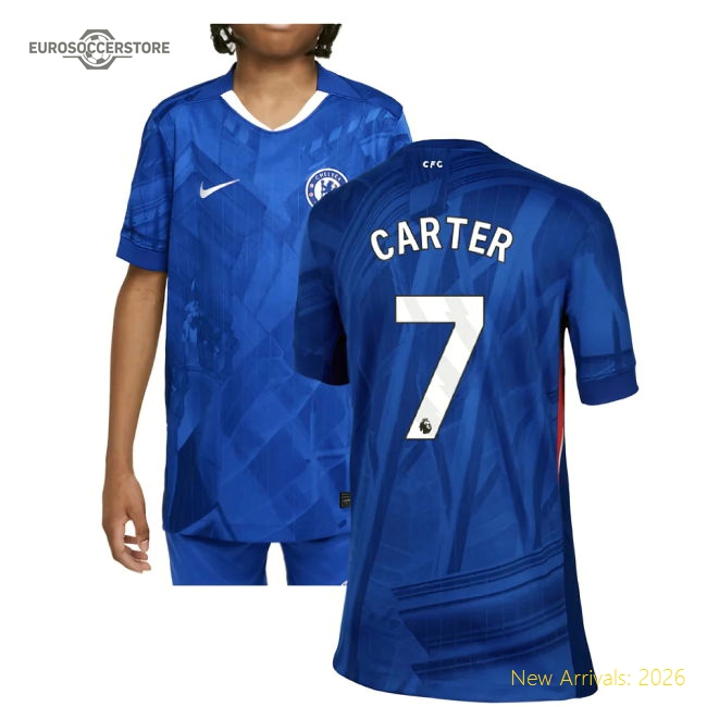2025-2026 Chelsea Kids Durable Jersey Carter Aeroready Aeroready