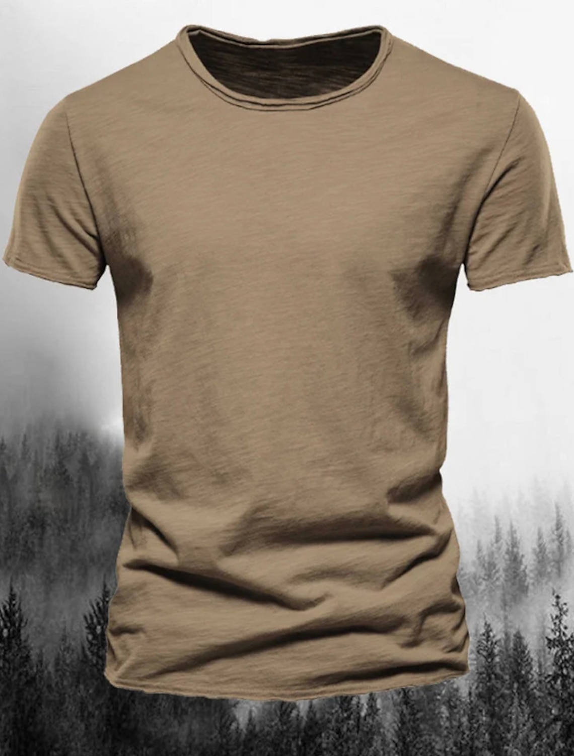 Men's T Shirt Tee Top Short Sleeves Crew Neck Summer Plain Fashion