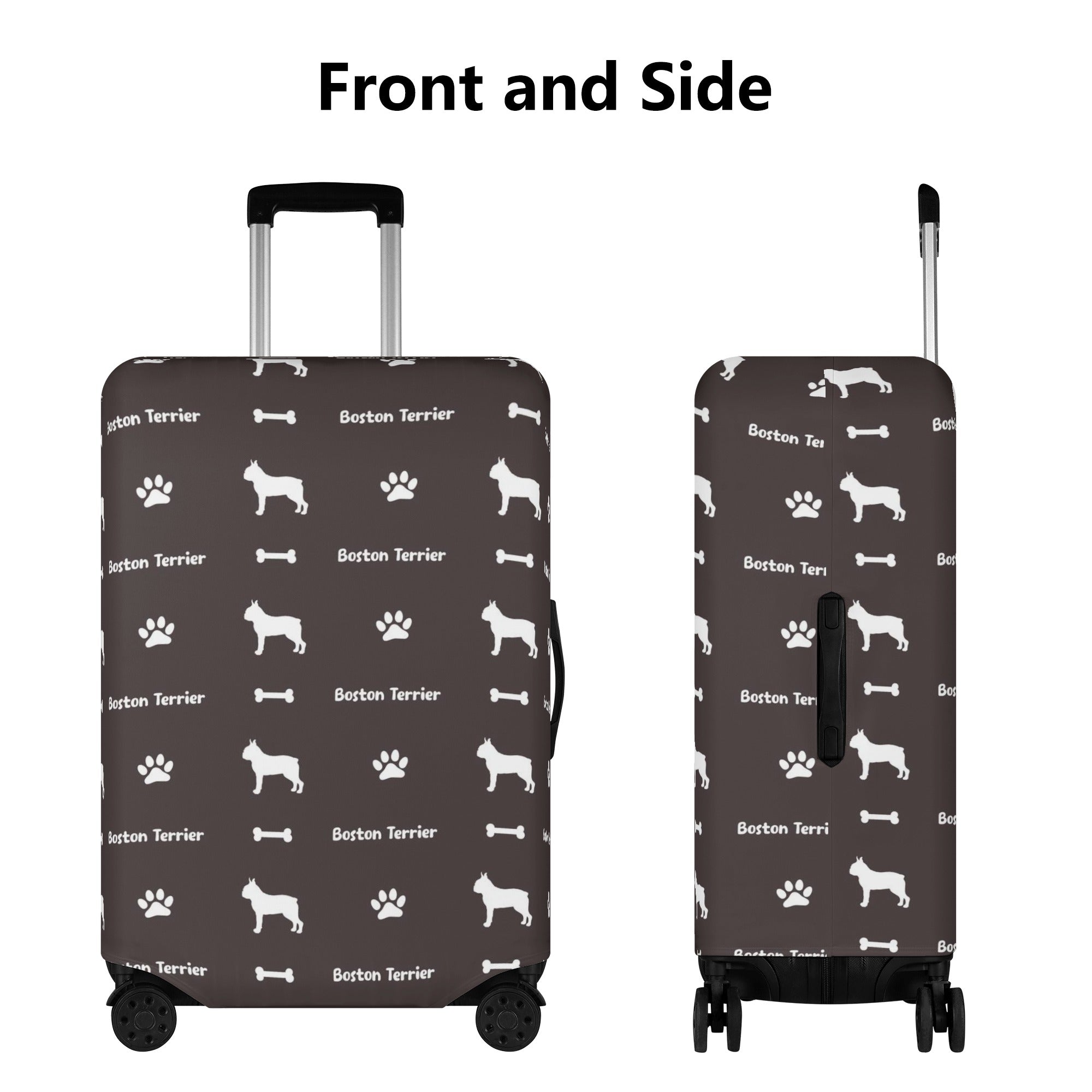 Fashion-Forward Rosie - Luggage Cover For Boston Terrier Lovers for S...