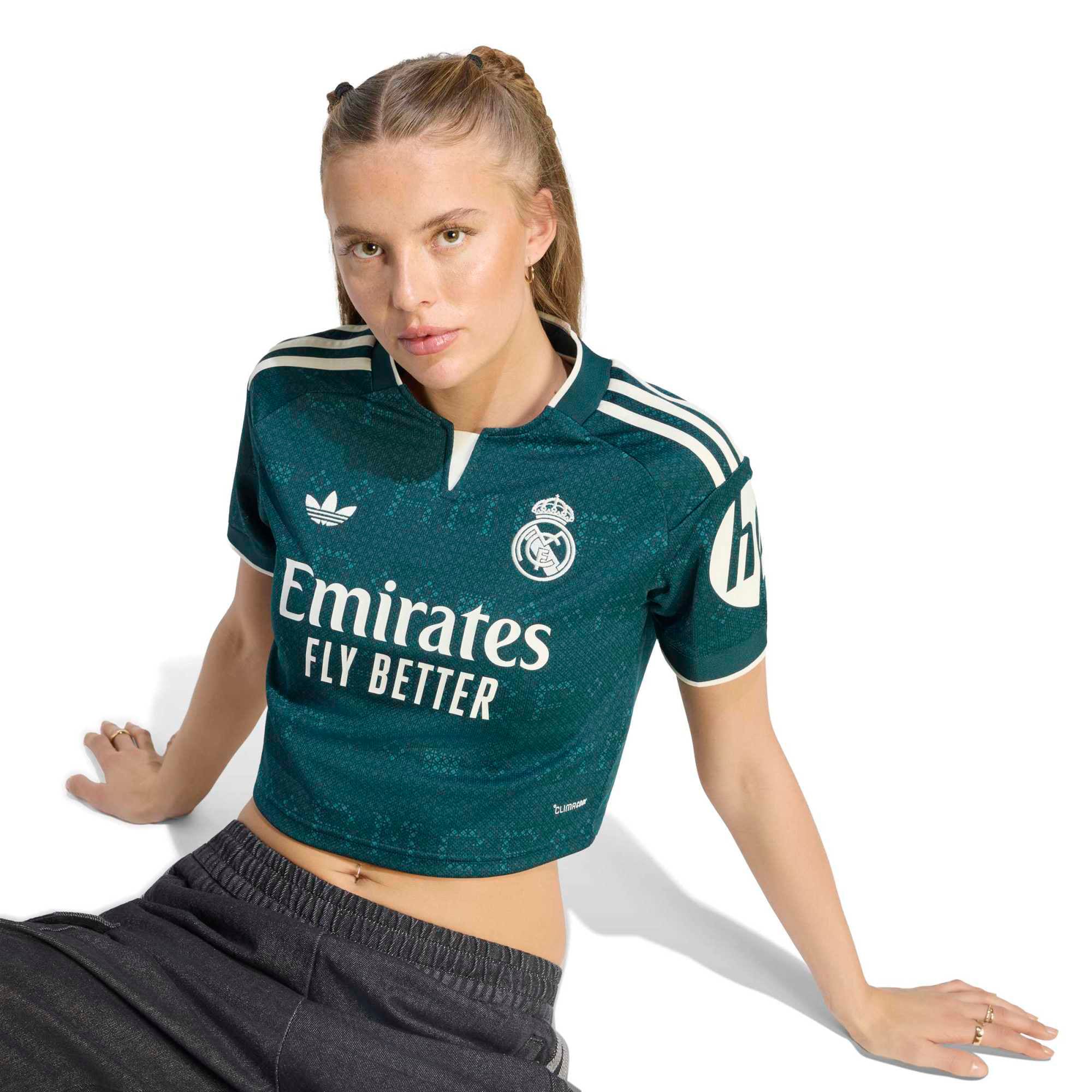 [SJH] Real Madrid Women's 2026/27 Away Cropped Replica Jersey - Green