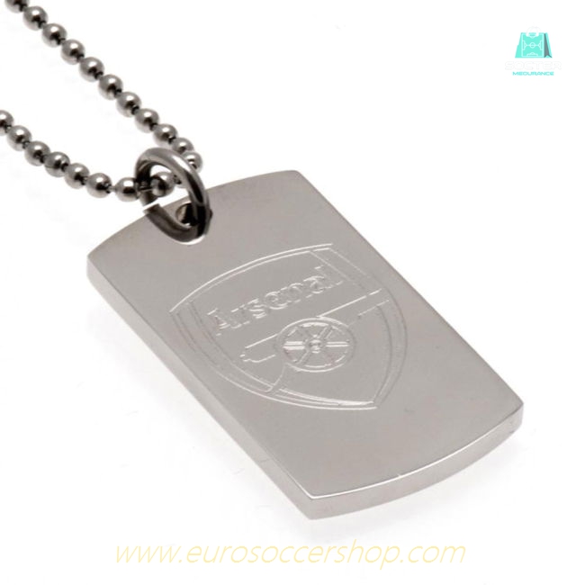 Arsenal FC Engraved Dog Tag & Chain