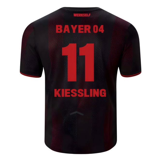 Football Bayer Leverkusen Home Shirt Kiessling #11 Authentic Desig...