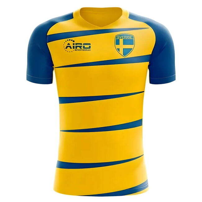 Sweden 2025-2026 Home Concept Football Kit (Airo)