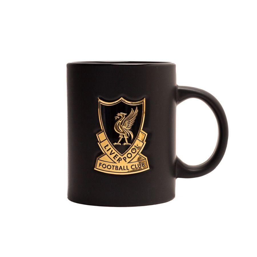 Liverpool Mug Crest Jet Black/gold For Algeria Football Fans