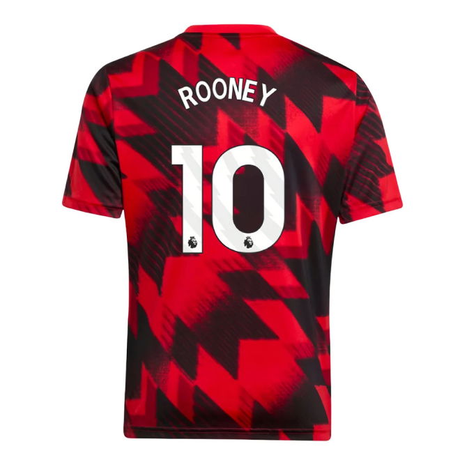 2025-2026 Man Utd Pre-Match Shirt (Red) - Kids (Rooney 10)