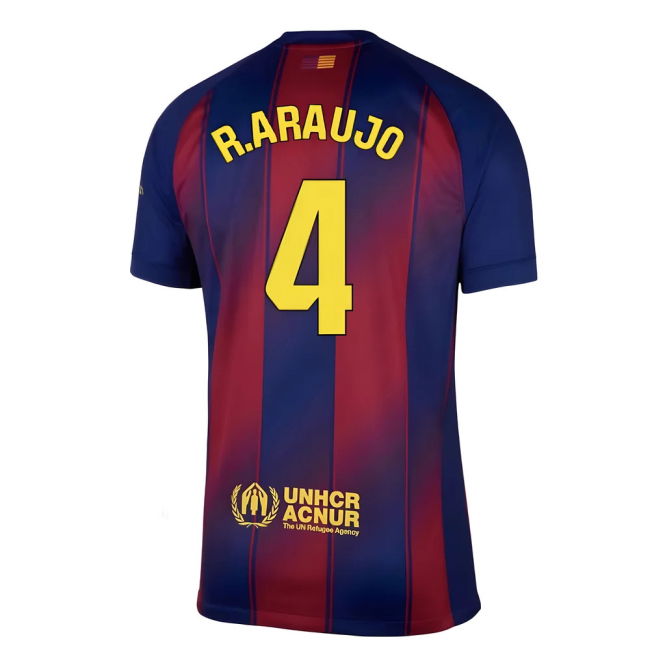 Camiseta Barcelona Hombres Local 2025-2026 - Alta Calidad - Araujo 4