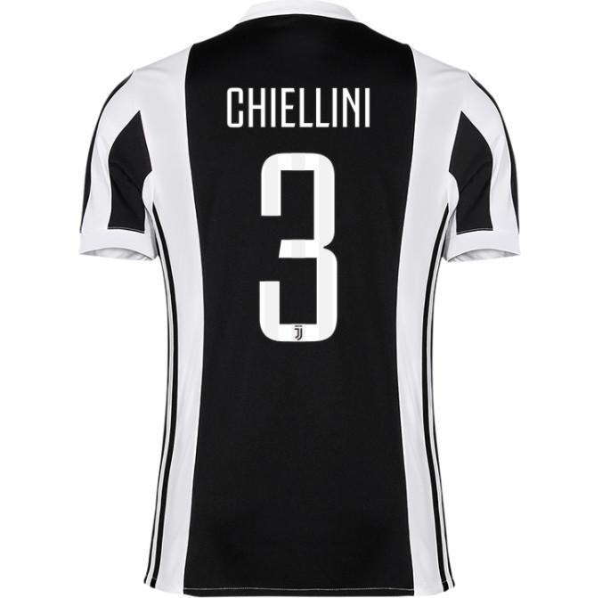 Juventus Home 201718 Chiellini 3 Soccer Jersey Shirt - Official