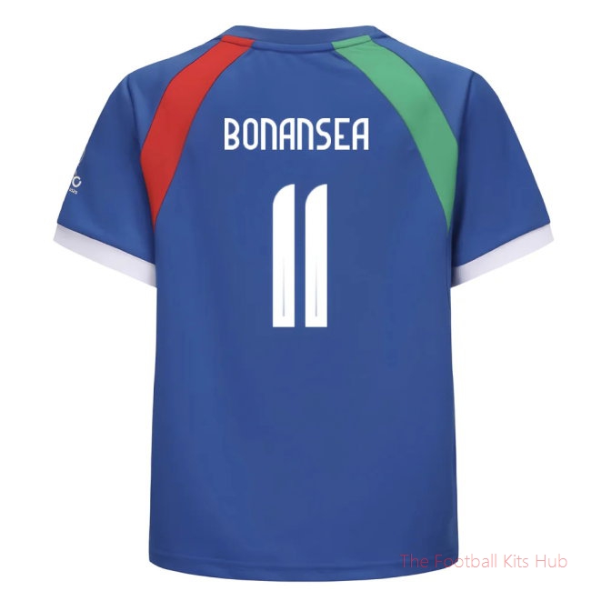 2025 Italy WEC Poly T-shirt (Blue) - Kids (Bonansea 11)