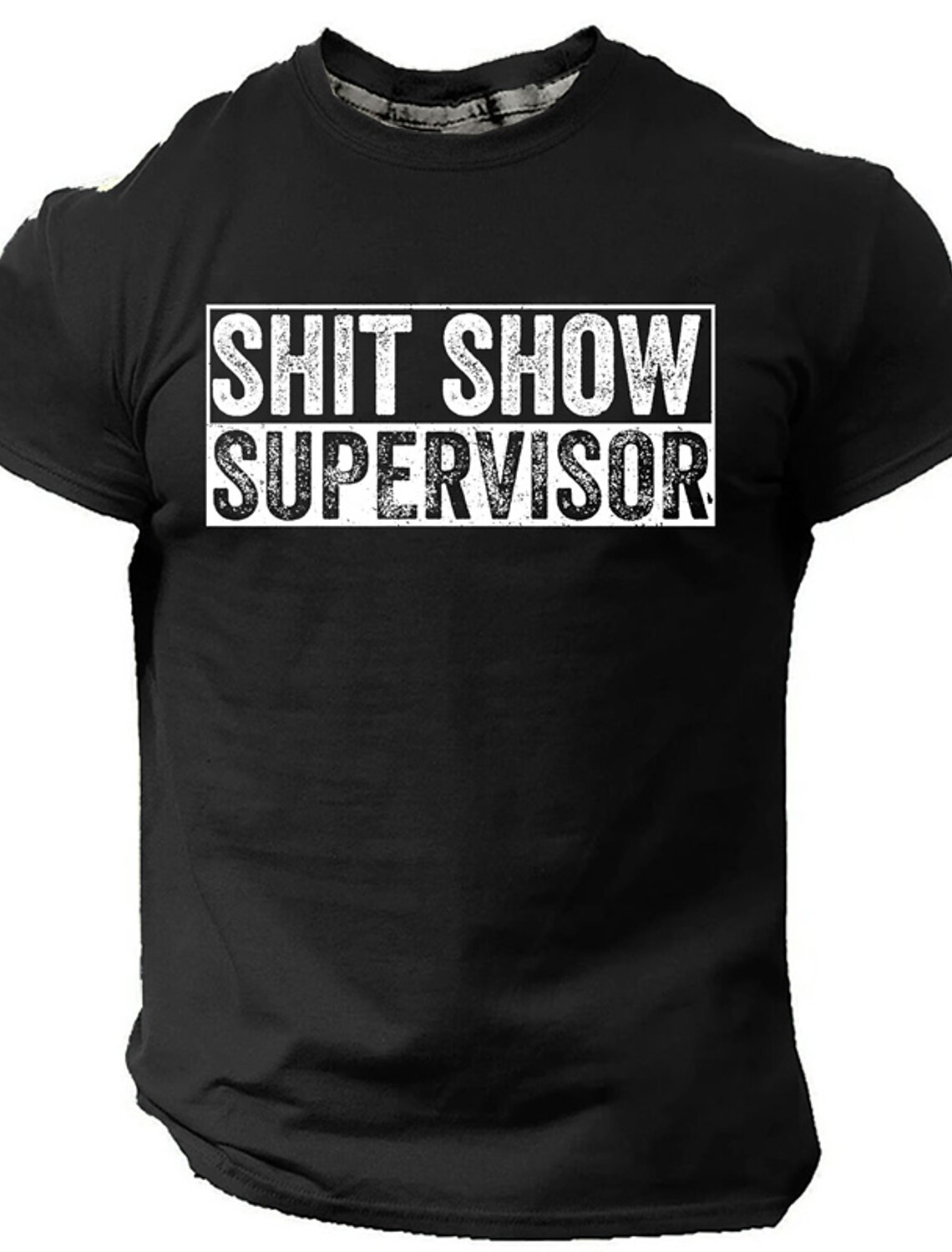Men's 'Shit Show Supervisor' Funny Work & Office Humor Graphic T-Shirt