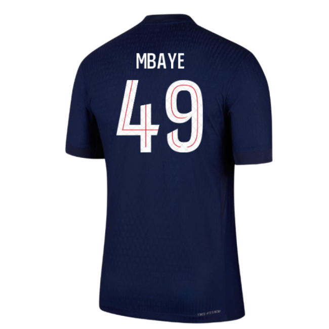 Professional-Grade 2025-2026 Psg Home Dri-Fit Adv Authentic Shirt (Mbaye