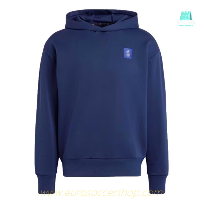 2024-2025 Man Utd Seasonal Doubleknit Hoody (Night Indigo)